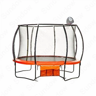 Trampoline met basketbalring