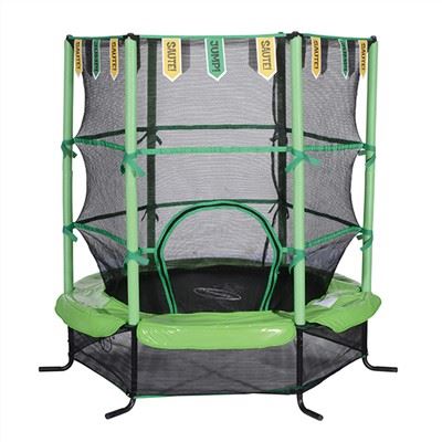 55 inch kindertrampoline met vlaggen